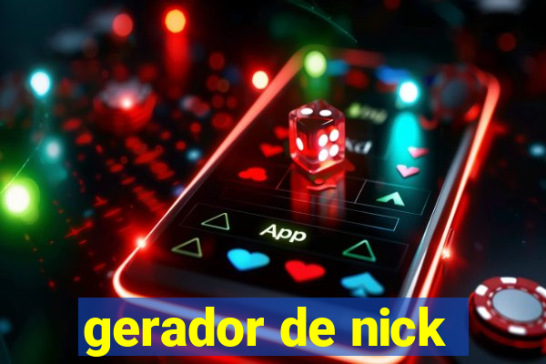 gerador de nick